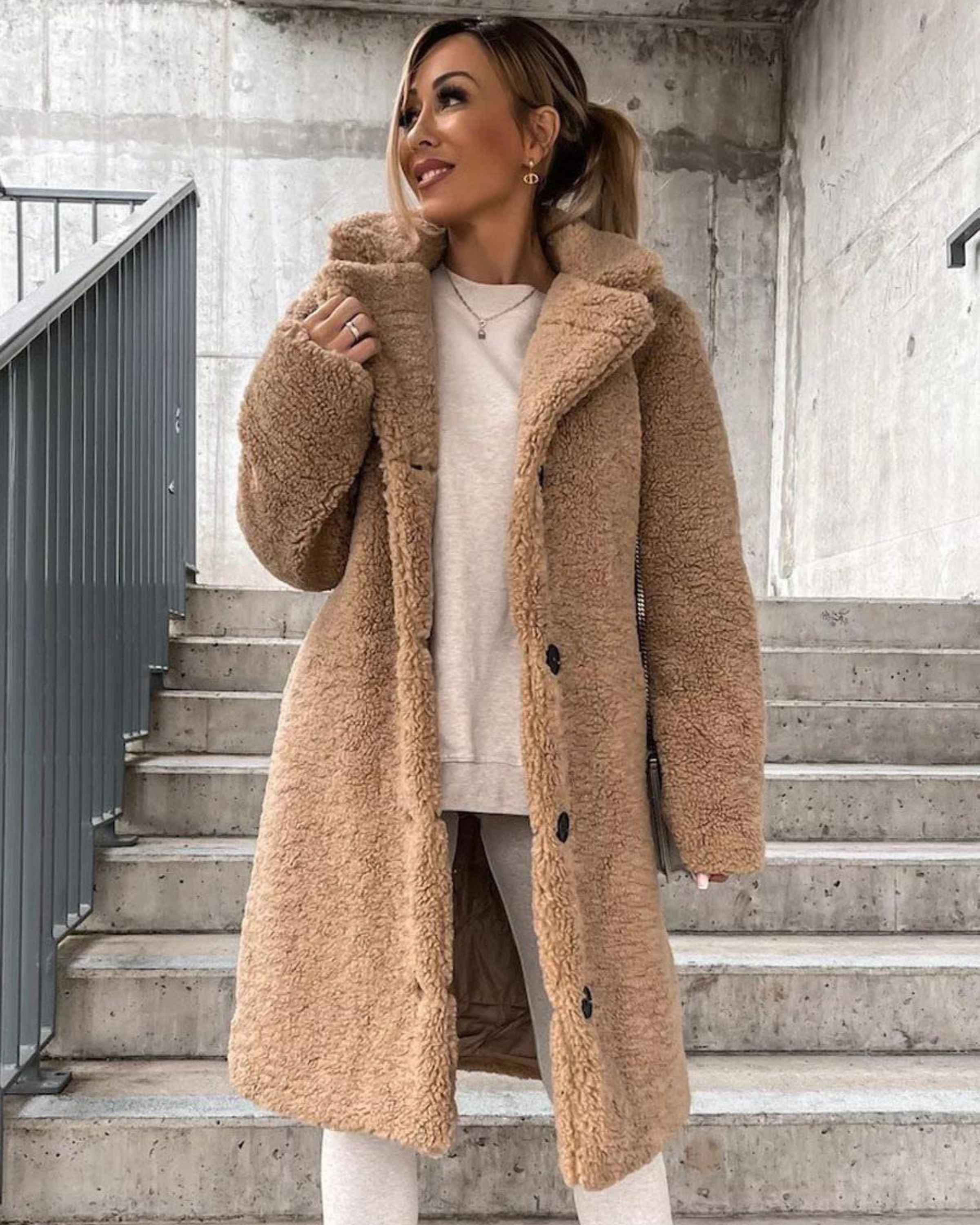 AROA - SUPREME SOFT TEDDY COAT #RSA10845