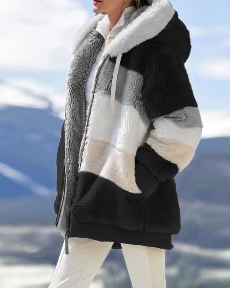 ZAIDA - STYLISH PLUSH COAT #NEO8454R