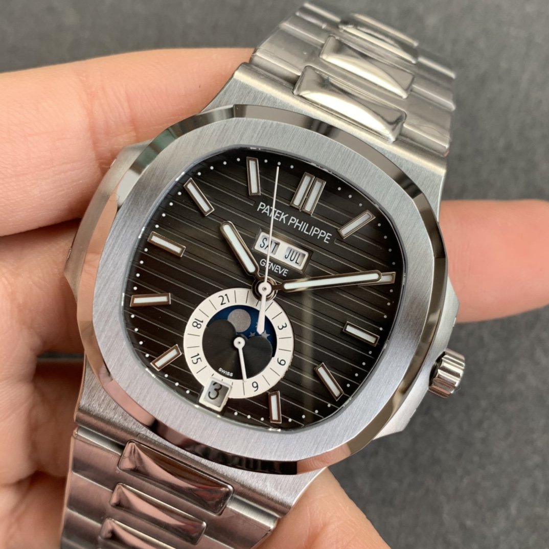 PATEK ANNUAL CALENDAR MOONPHASE BLACK DIAL