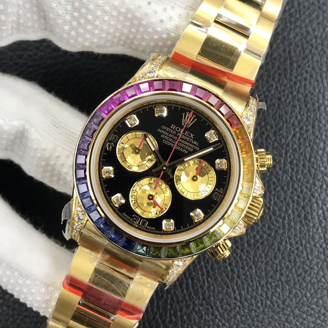 DAYTONA GOLD CUSTOM RAINBOW 116528