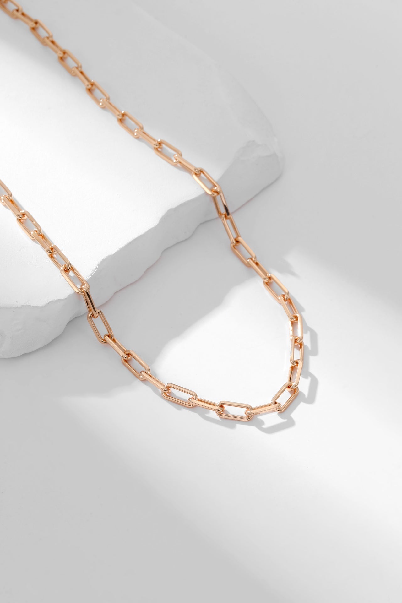SANTOS CHAIN PINK GOLD NECKLACE