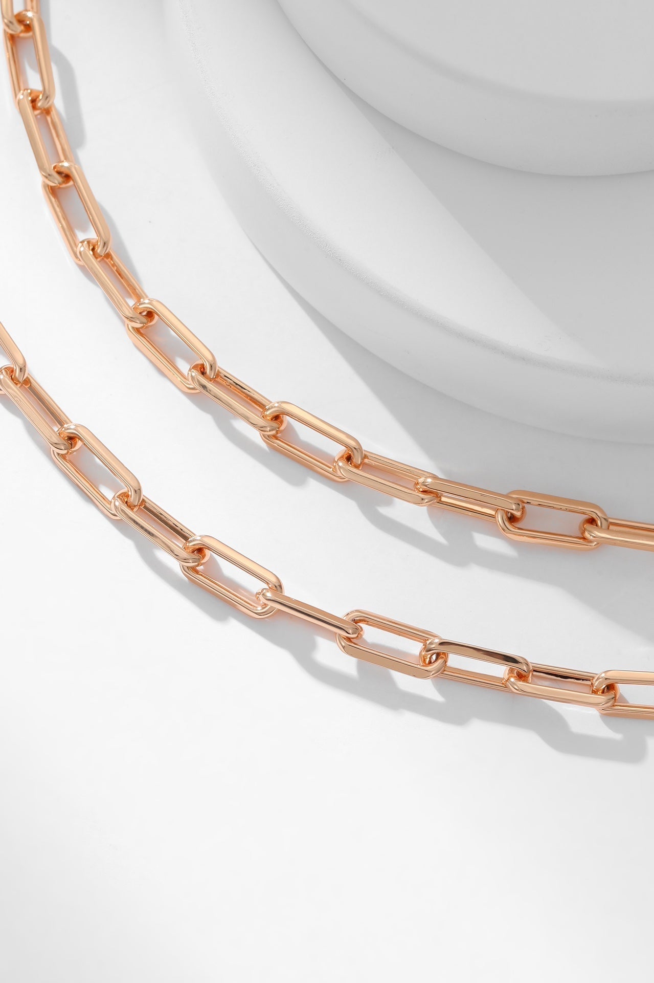SANTOS CHAIN PINK GOLD NECKLACE