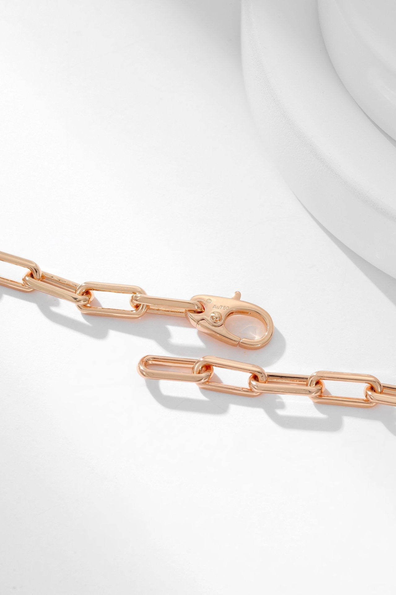 SANTOS CHAIN PINK GOLD NECKLACE