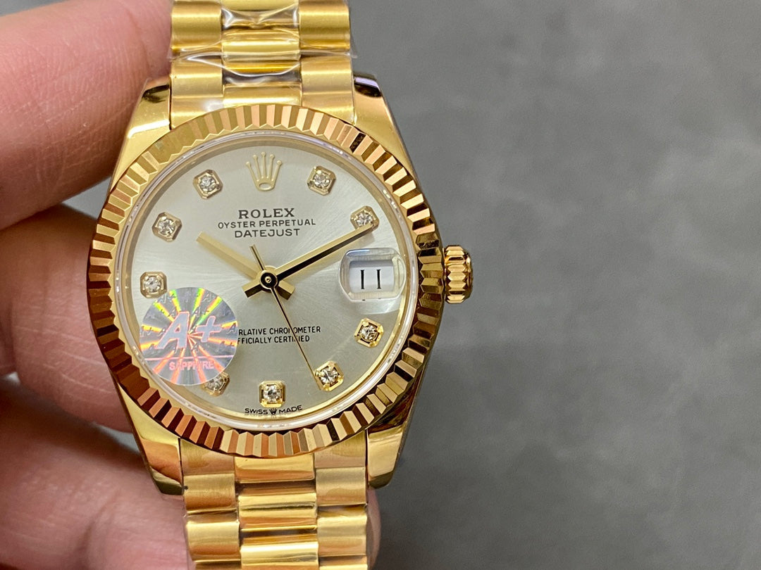 DATEJUST 31MM GOLD GREY DIAL
