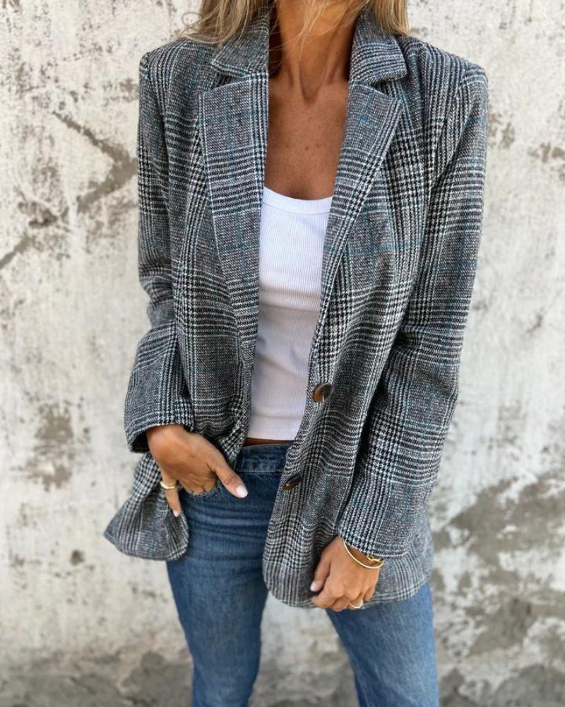 EIRA - Timeless checked blazer BEST4746