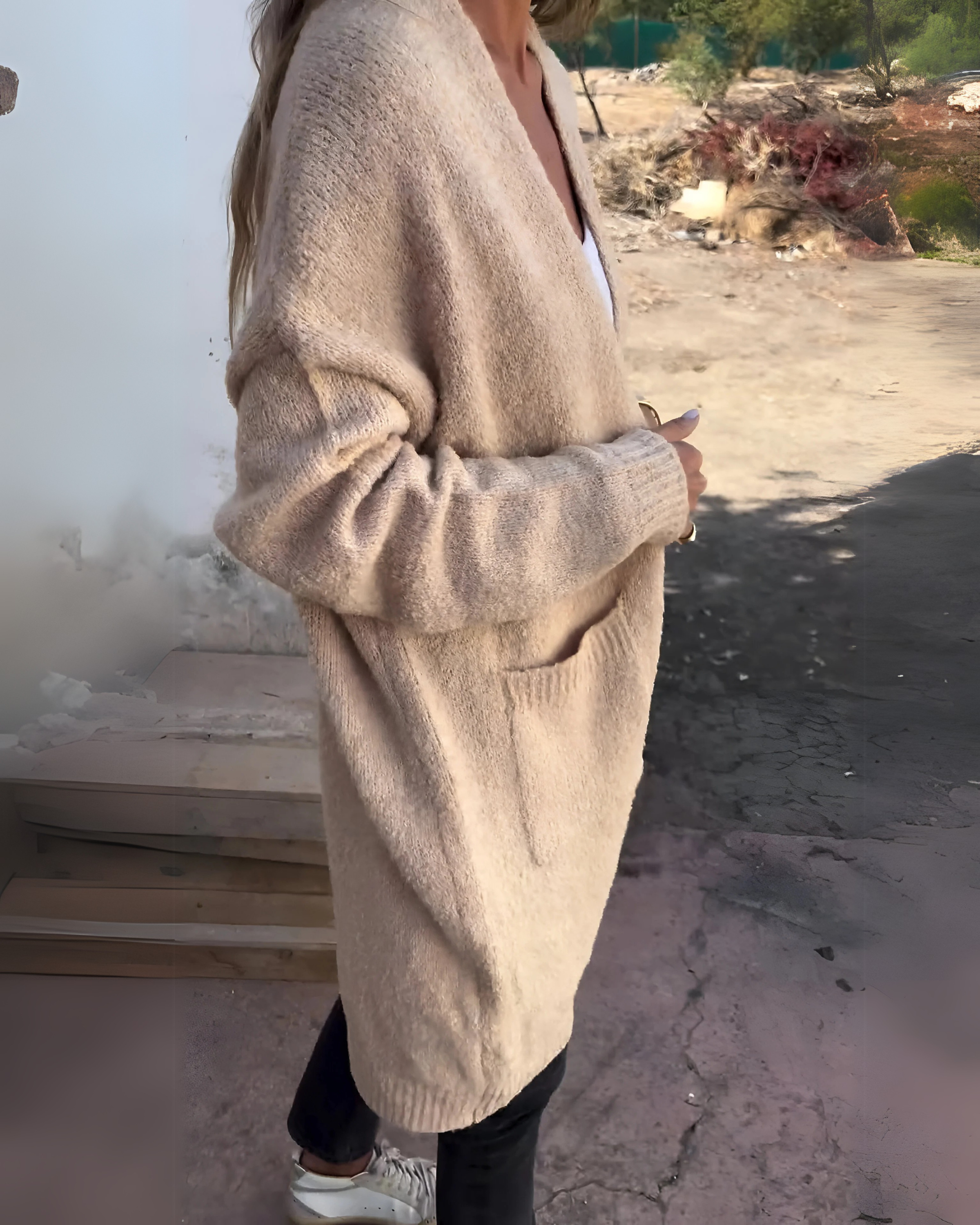 BELIA - Casual Knit Pocketed Cardigan RSA10977