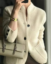 SARAE - Women's wool thick sweater jacket VEV35965