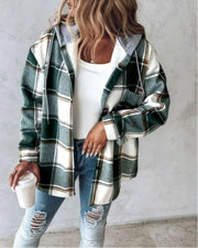 IMIRA - Soft Flannel Printed Jacket KAL4817