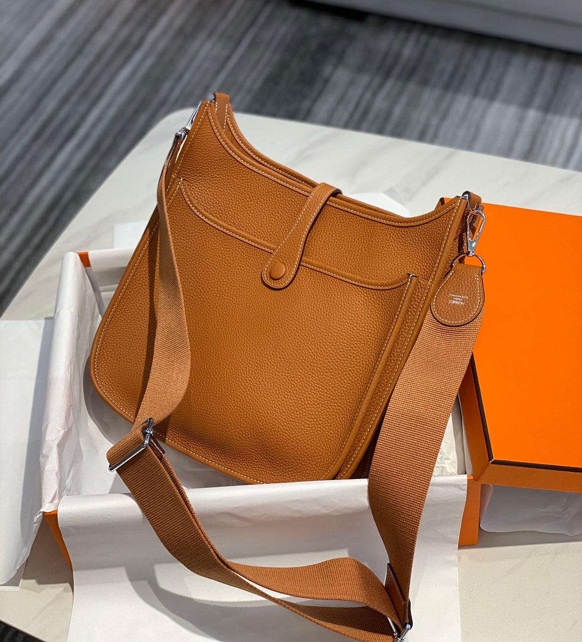 High-end Hermes 2026 Evelyne III 29 Bag Taurillon Clemence Leather
