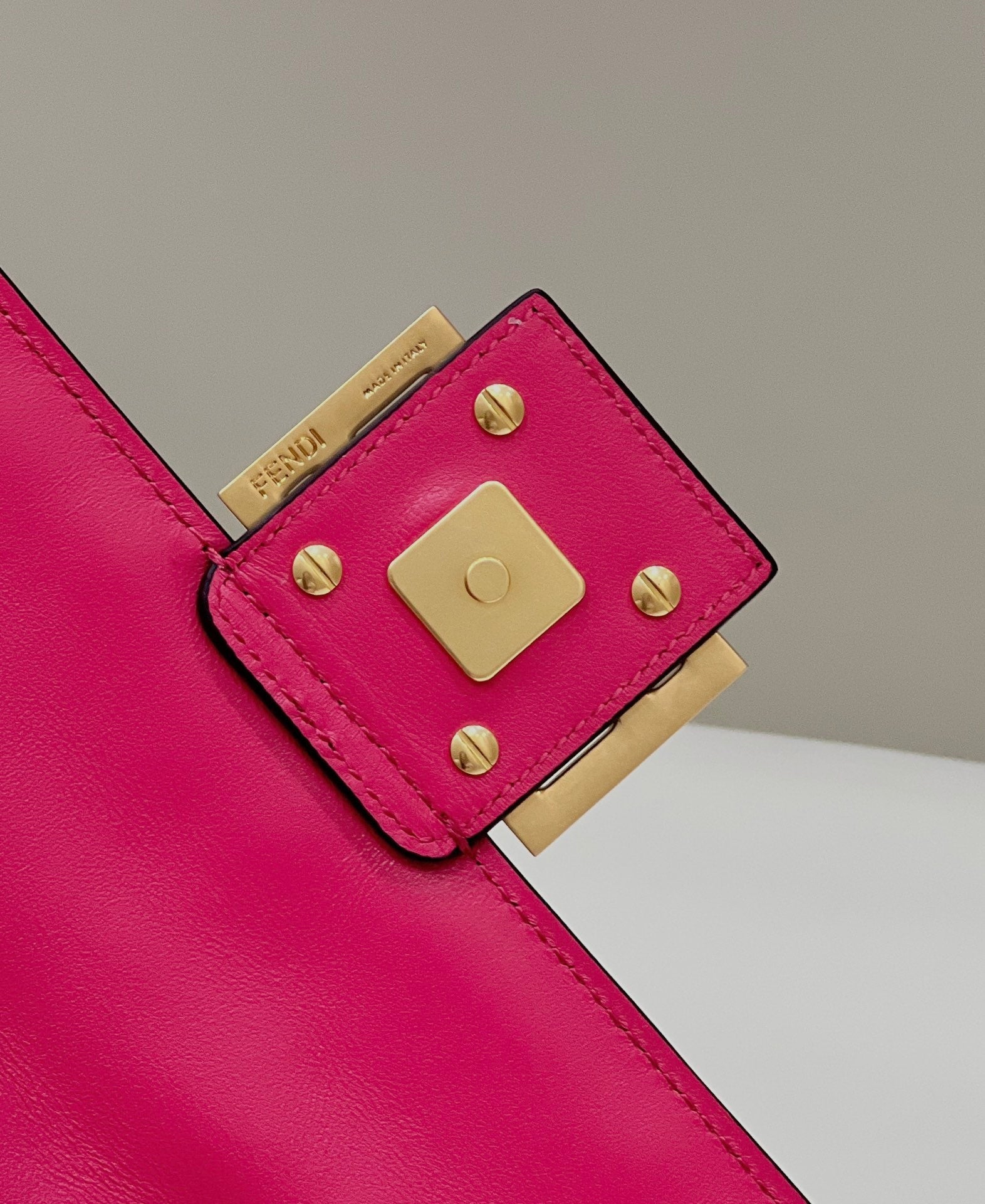 Baguette 27cm Red Lambskin Gold Hardware