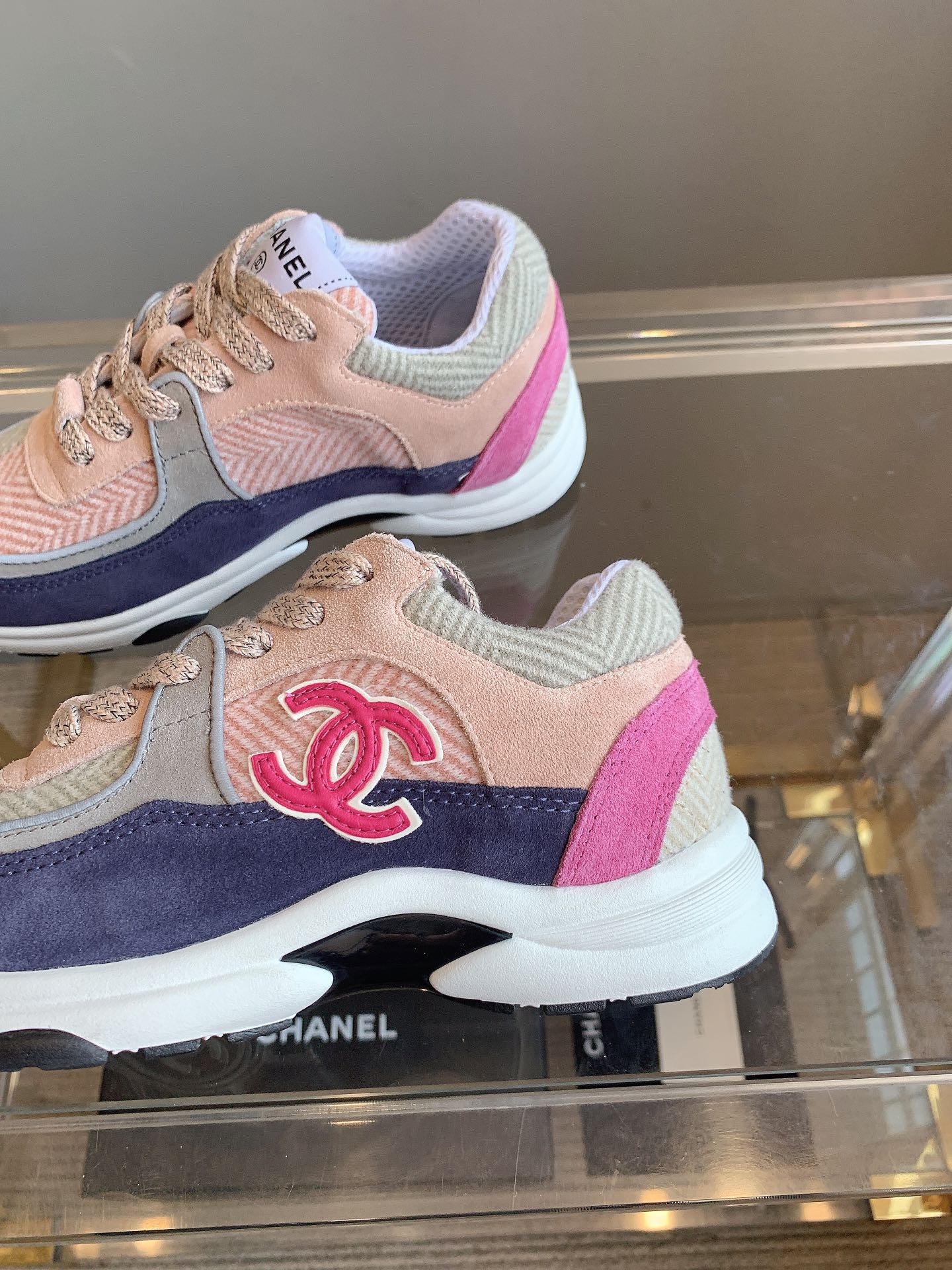 CC Sneaker In Multicolor Suede 145633