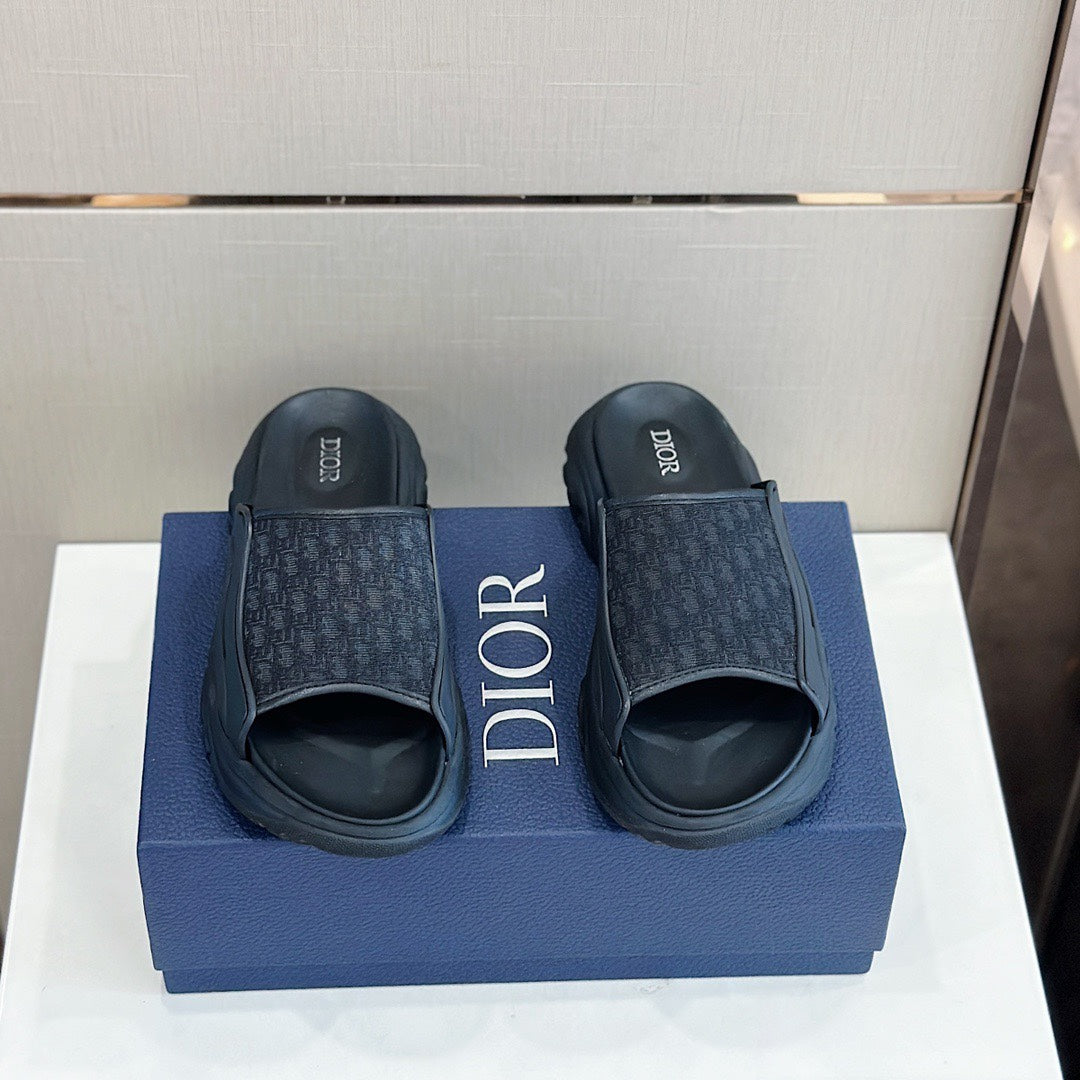 CD H-TOWN SANDAL BLACK JACQUARD