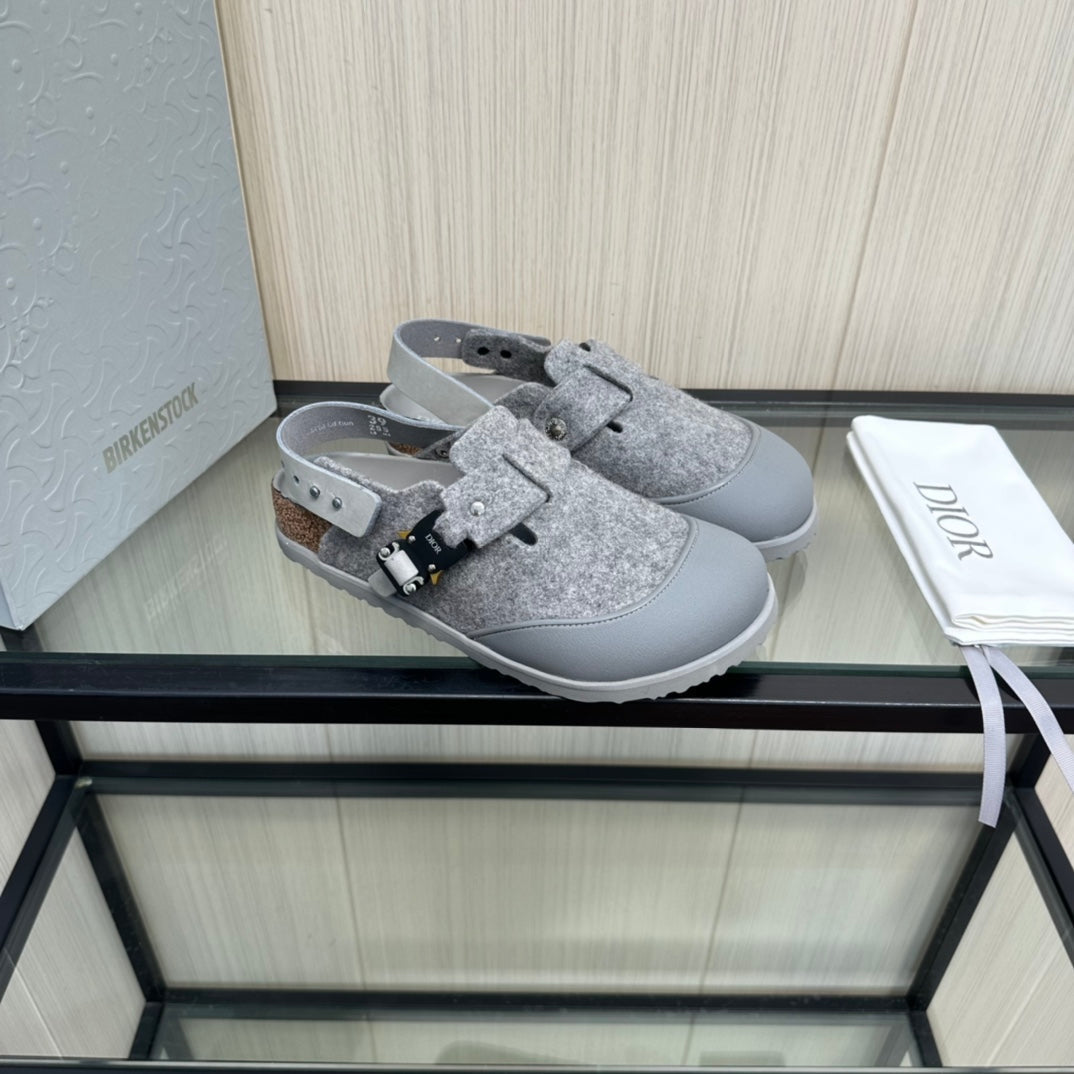 CD BIRKENSTOCK TOKIO MULE GRAY SUEDE