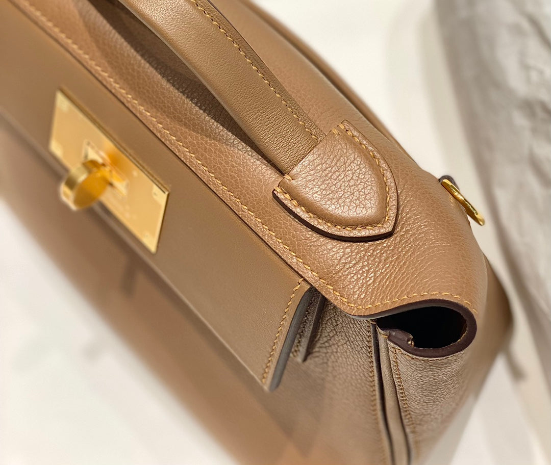 HM 24/24 Mini Bag 21cm Brown Evercolor Gold Hardware