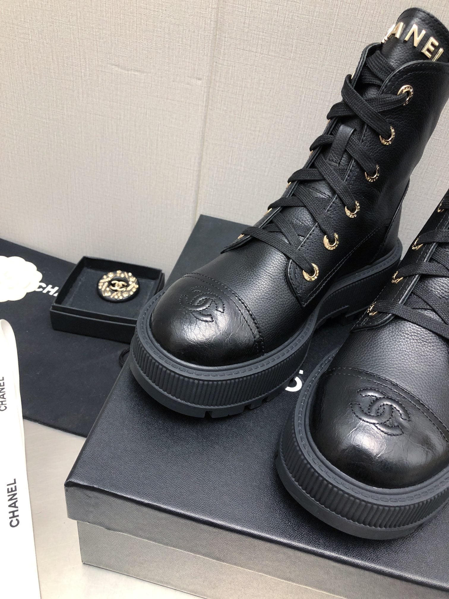 MARTIN SHORT BOOTS BLACK LAMBSKIN