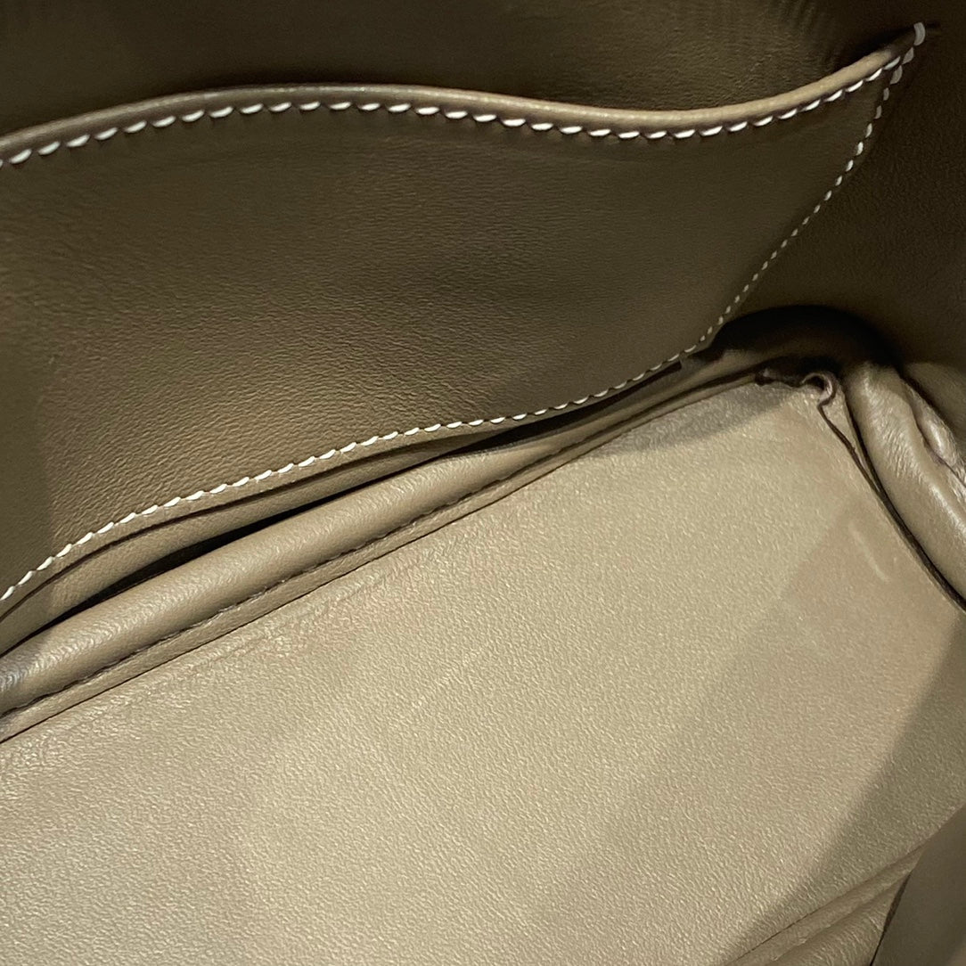 High-end Hermes 2026 Bolide Bowling Bag 18cm Evercolor Leather 1