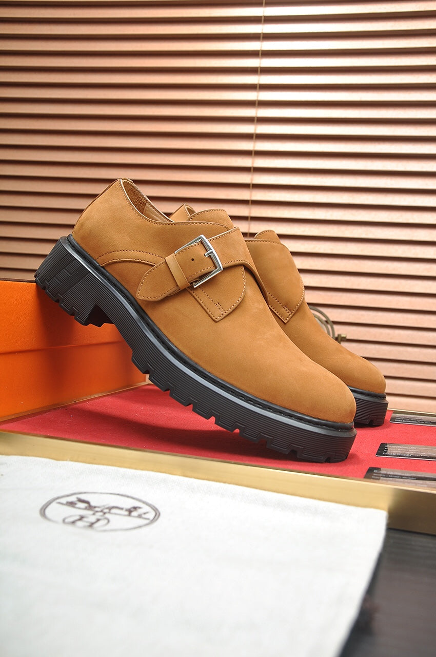 HM MONK STRAP BRONZE SUEDE