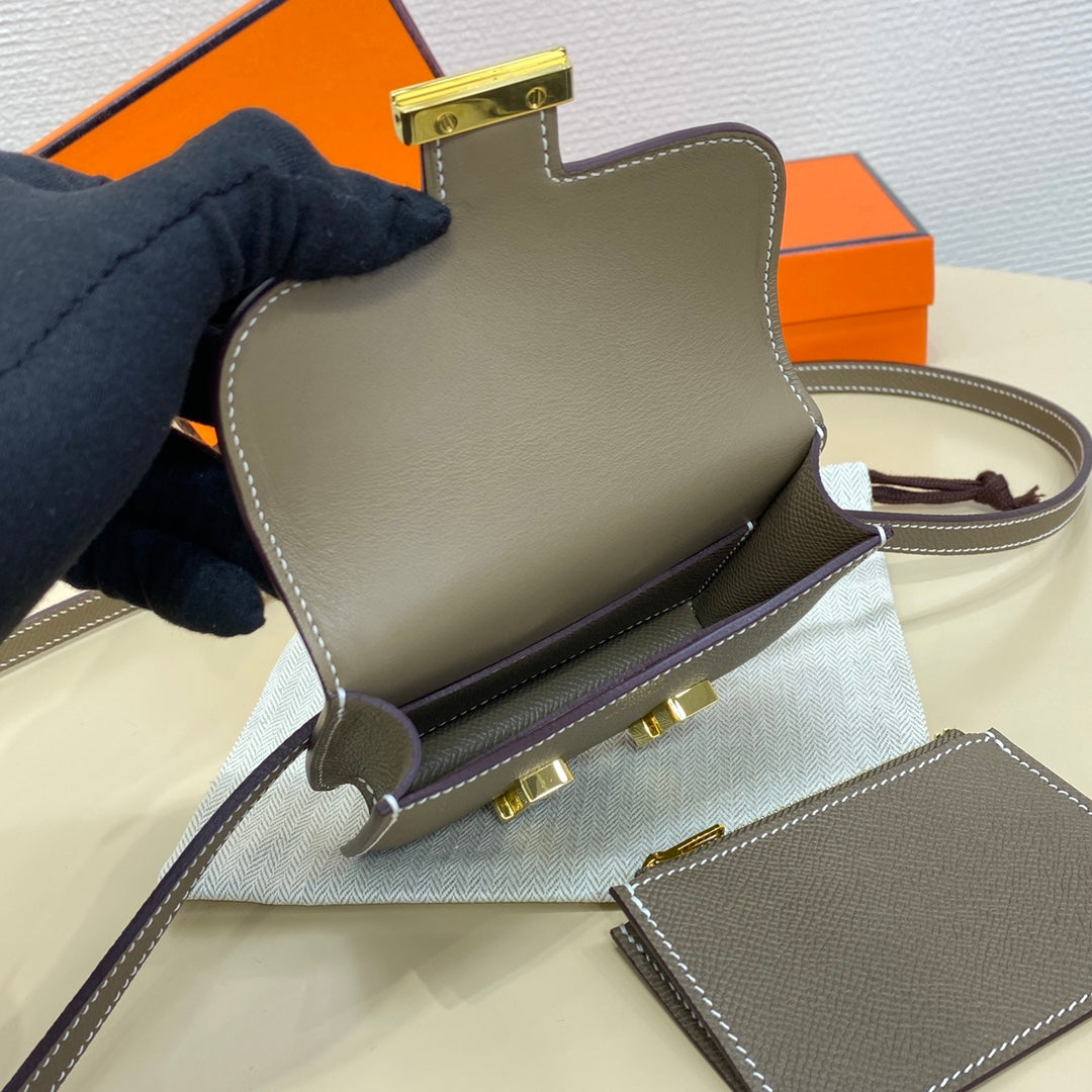 High-end Hermes 2026 Constance Bag 12.5cm Epsom Leather 1