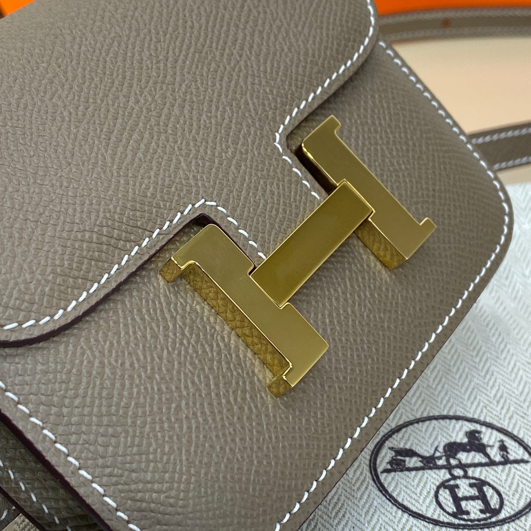 High-end Hermes 2026 Constance Bag 12.5cm Epsom Leather 1