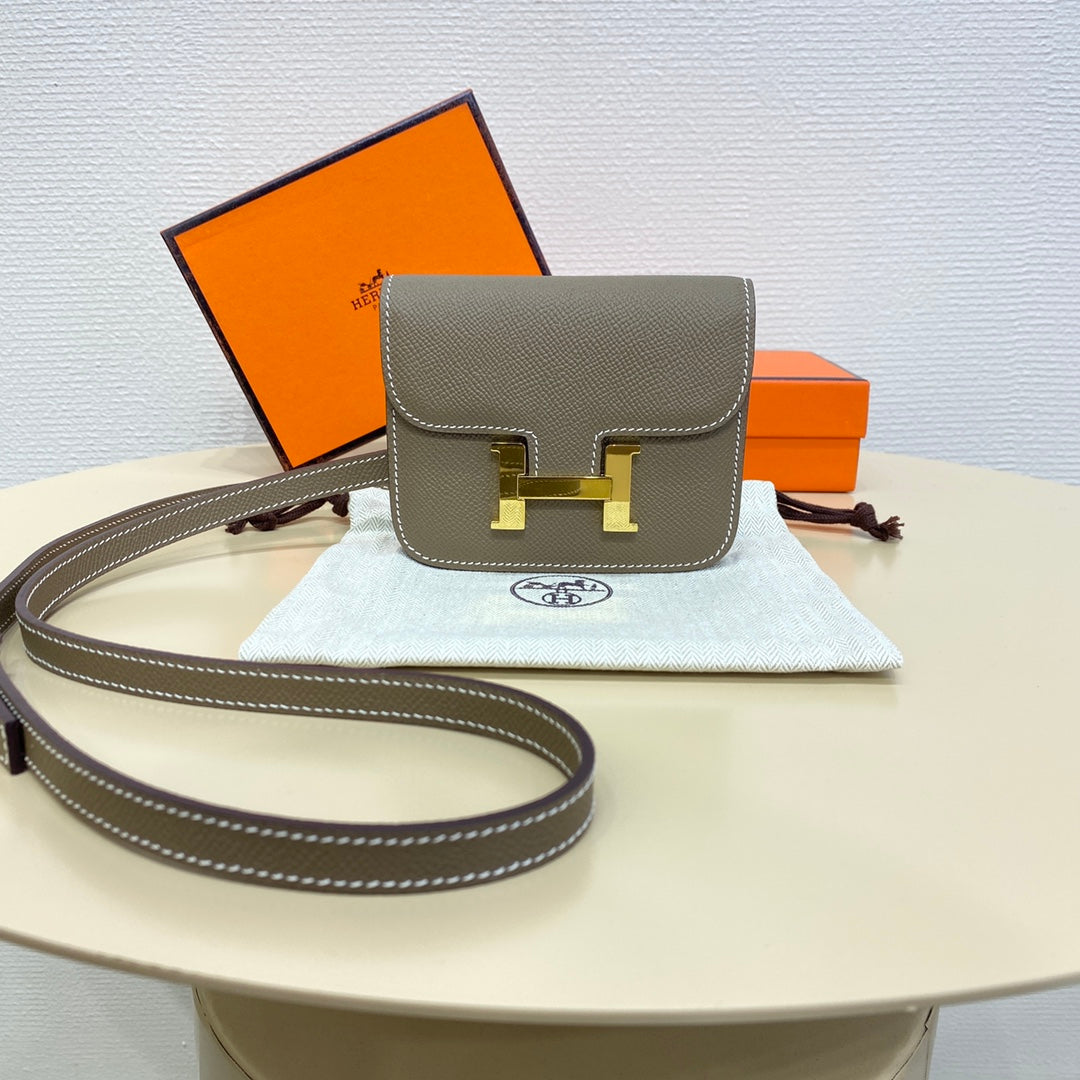 High-end Hermes 2026 Constance Bag 12.5cm Epsom Leather 1