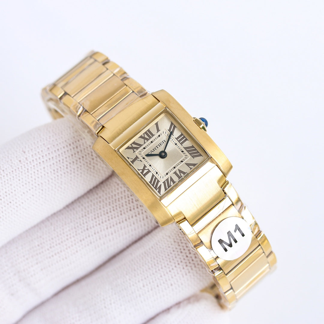 TANK FRANCAISE GOLD GREY DIAL