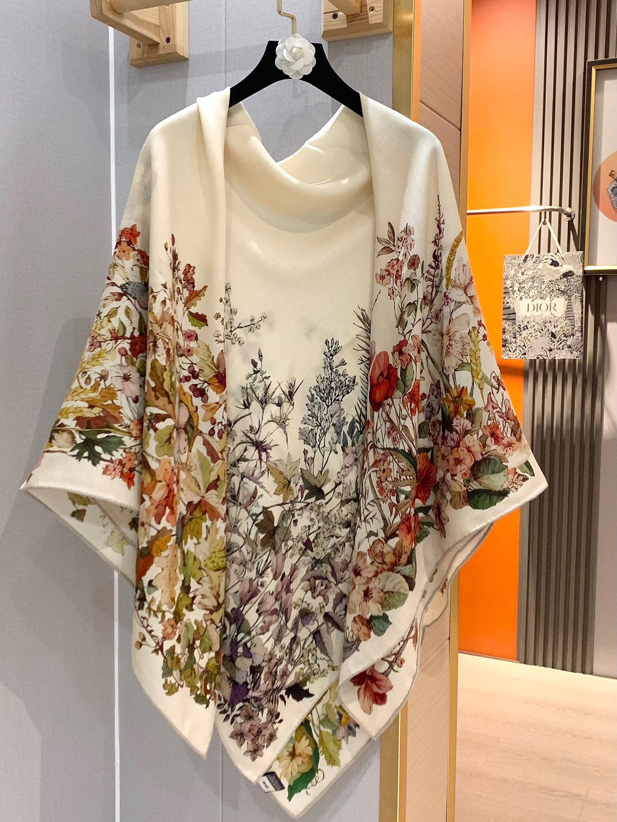 Dior 2026 Libellules Scarf 140cm Colorful Silk And Cashmere 183315