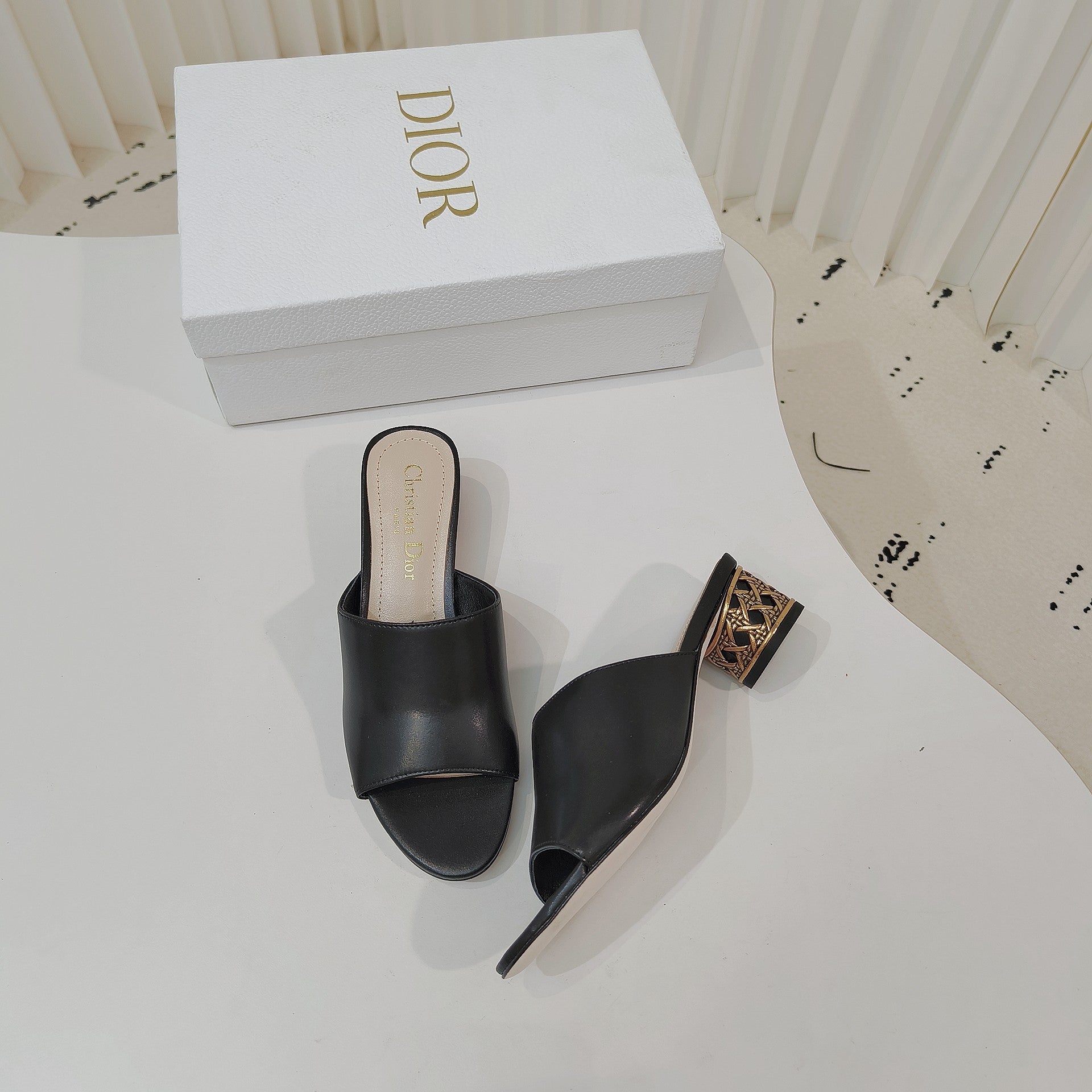 Dior 2026 Icon Slide High-heeled Sandal Lambskin 927494