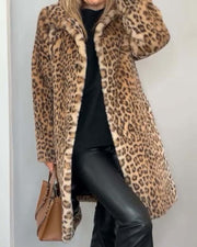 LEIA -Leopard Long Soft Jacket  #NEO10294