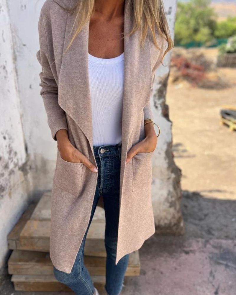EIGONA - CASUAL LAPEL CARDIGAN JACKET VEV38561