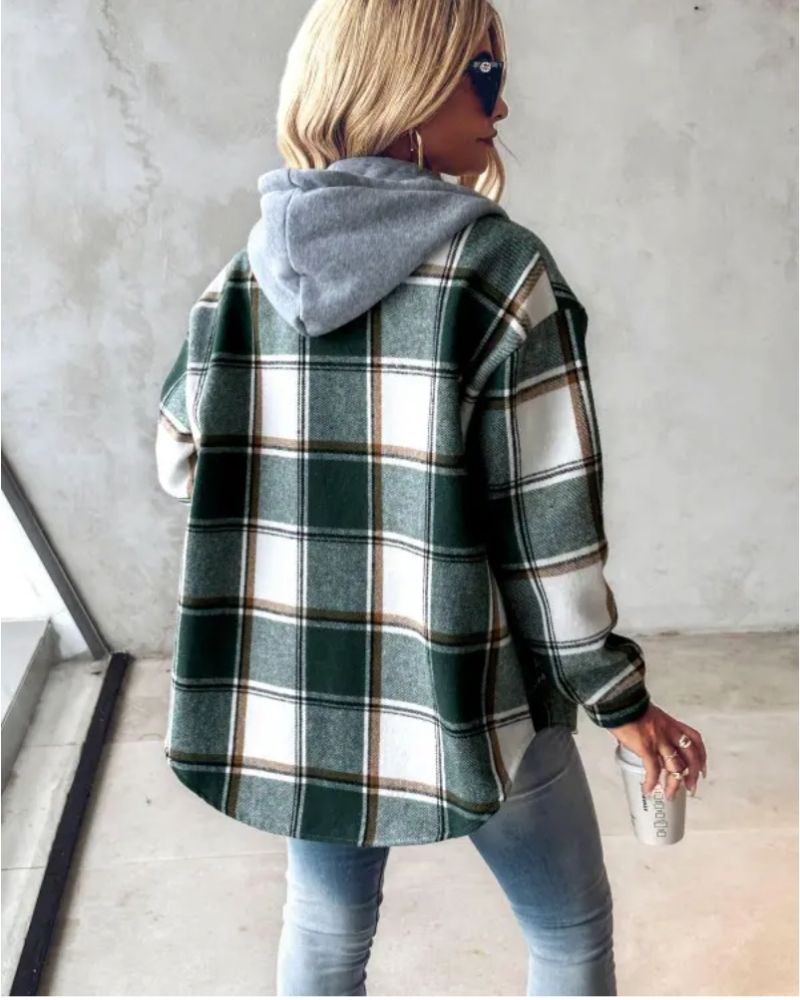 IMIRA - Soft Flannel Printed Jacket KAL4817
