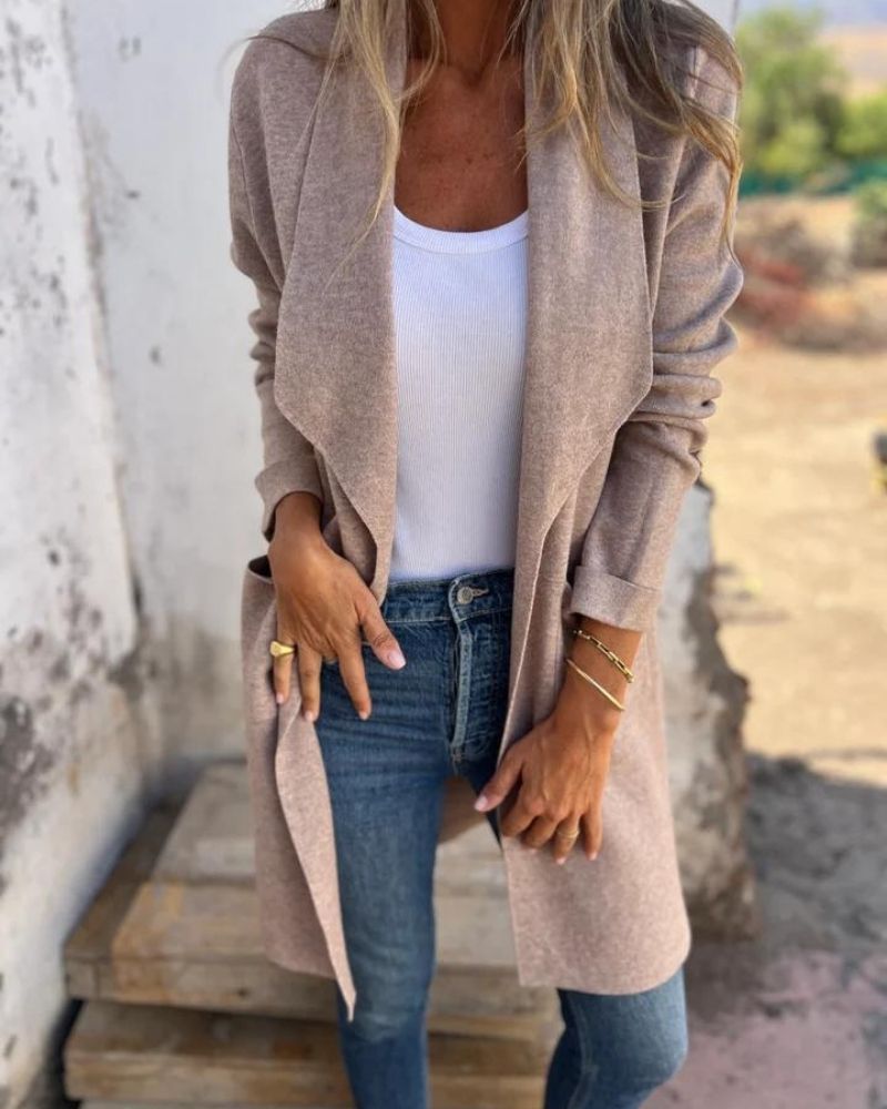 EIGONA - CASUAL LAPEL CARDIGAN JACKET VEV38561