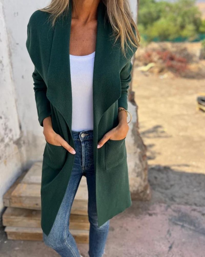 EIGONA - CASUAL LAPEL CARDIGAN JACKET VEV38561