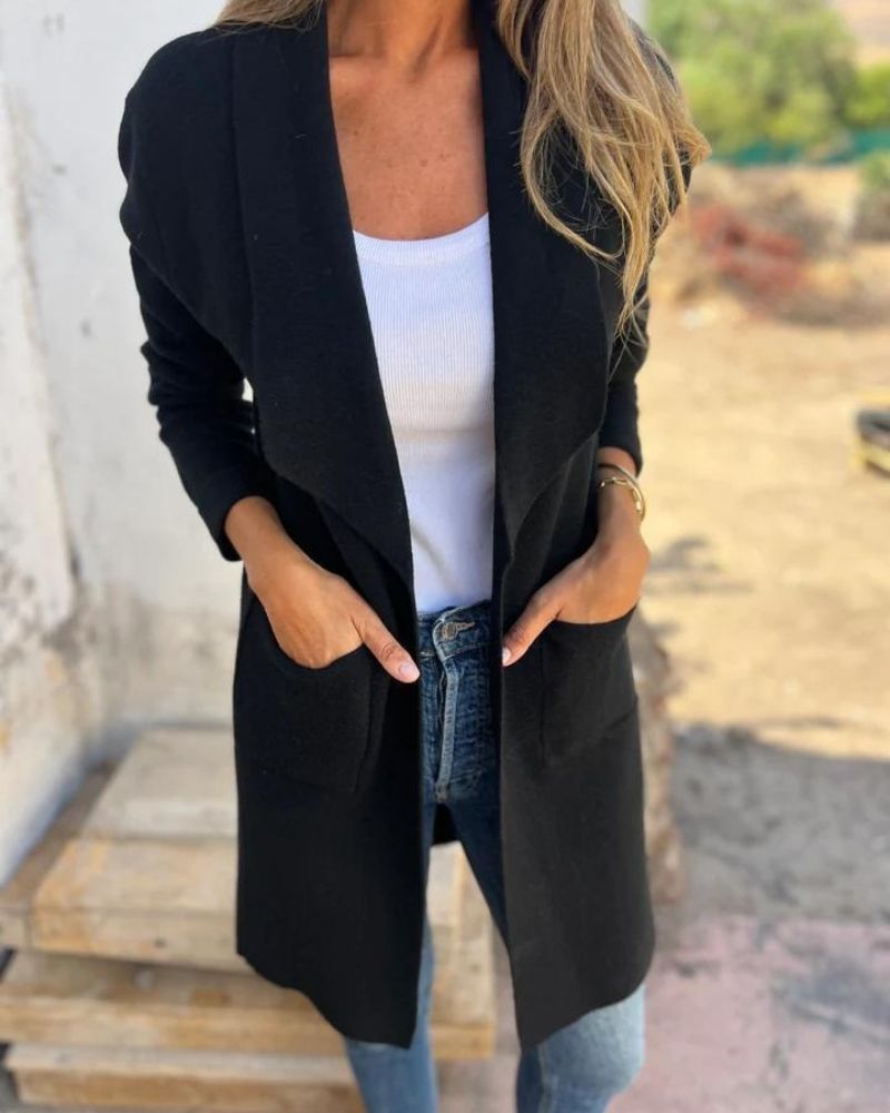 EIGONA - CASUAL LAPEL CARDIGAN JACKET VEV38561