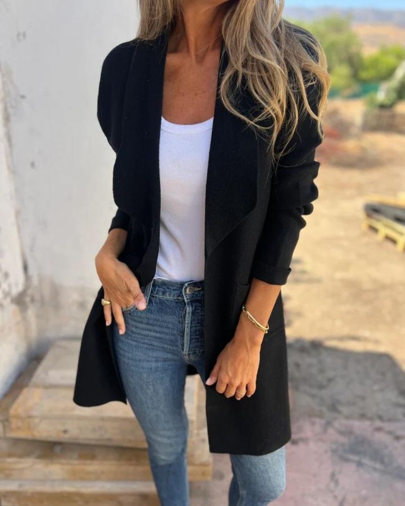 EIGONA - CASUAL LAPEL CARDIGAN JACKET VEV38561
