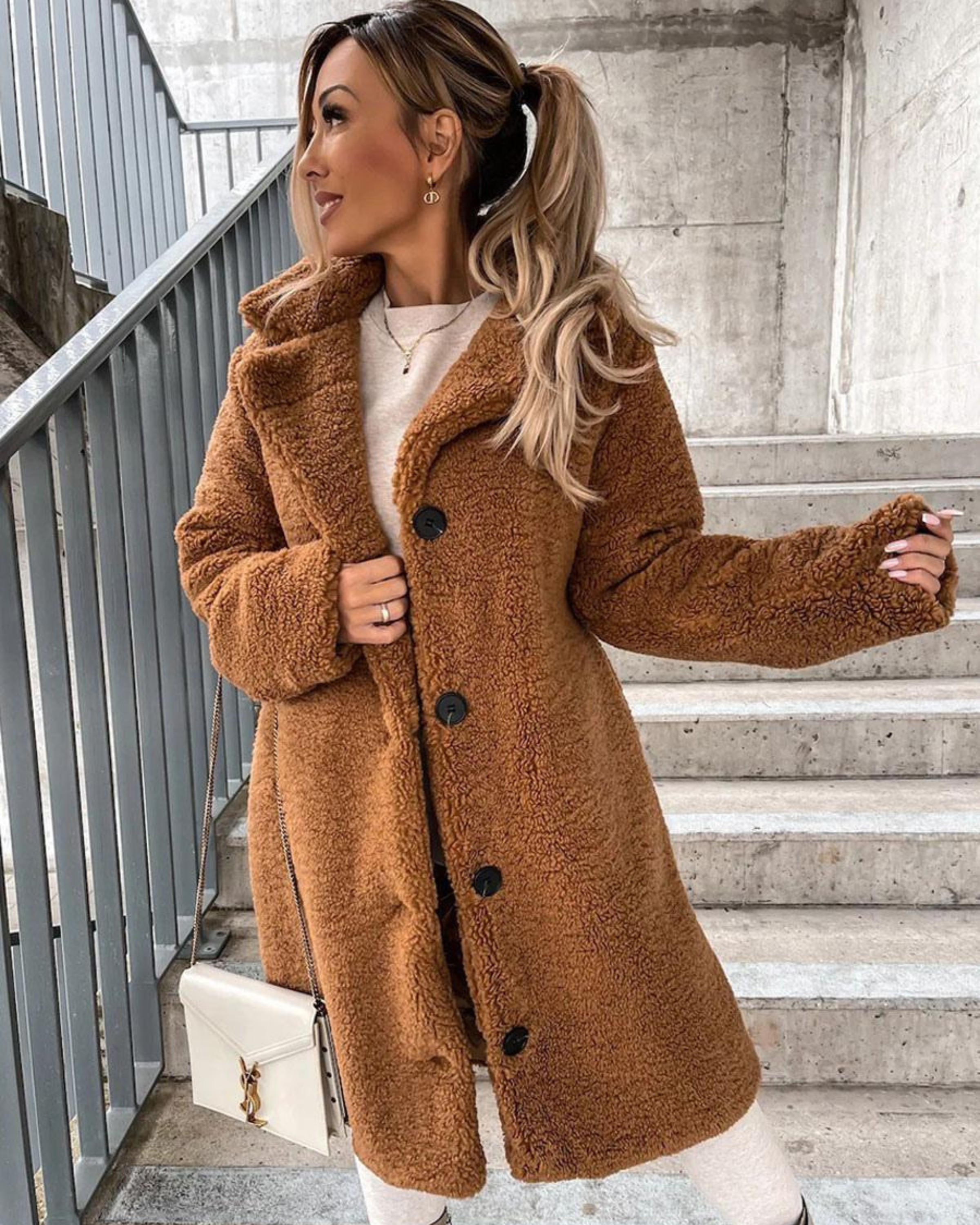 AROA - SUPREME SOFT TEDDY COAT #RSA10845