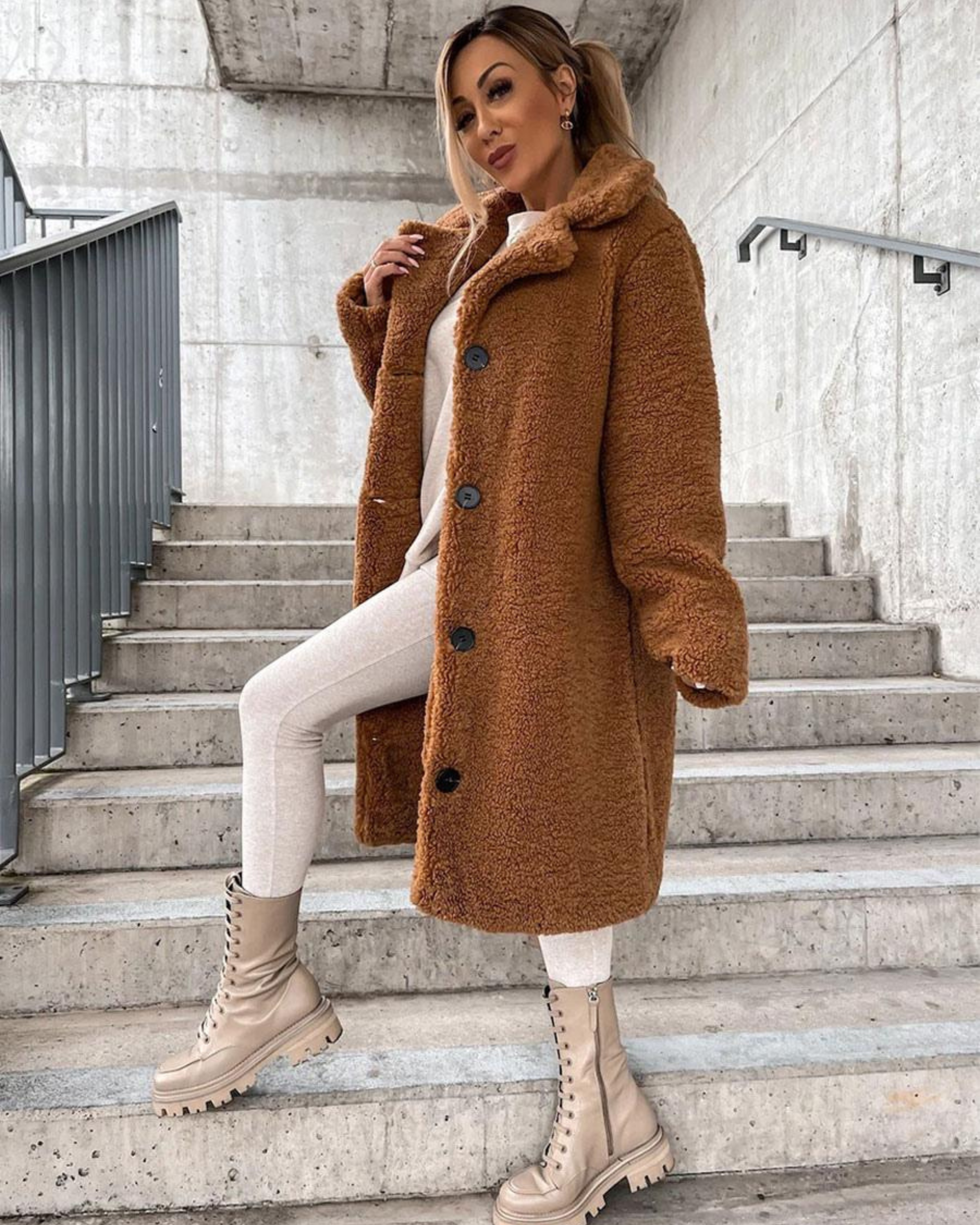 AROA - SUPREME SOFT TEDDY COAT #RSA10845