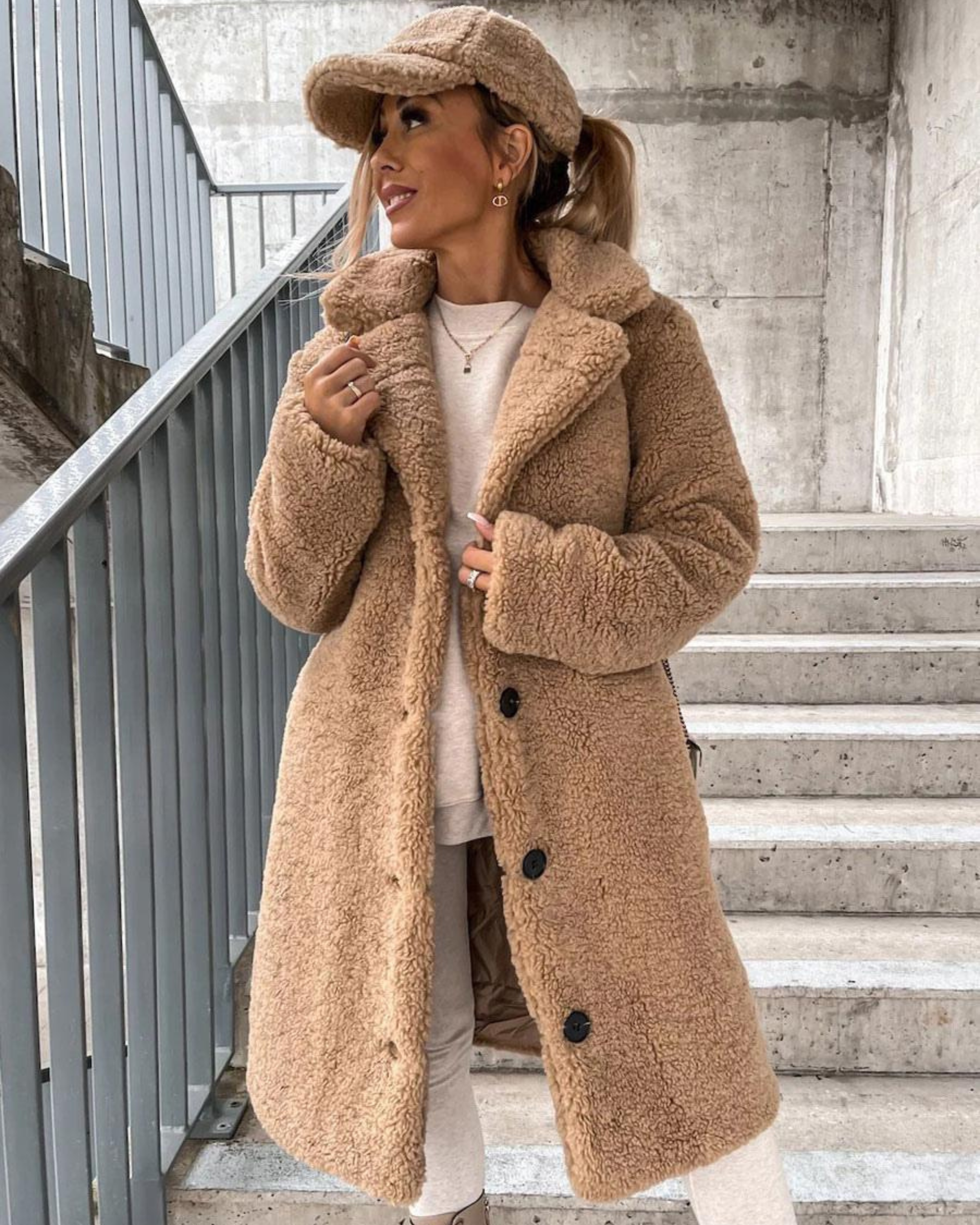 AROA - SUPREME SOFT TEDDY COAT #RSA10845