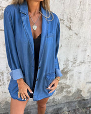 MIREIA - CASUAL DENIM BLAZER VEV39829