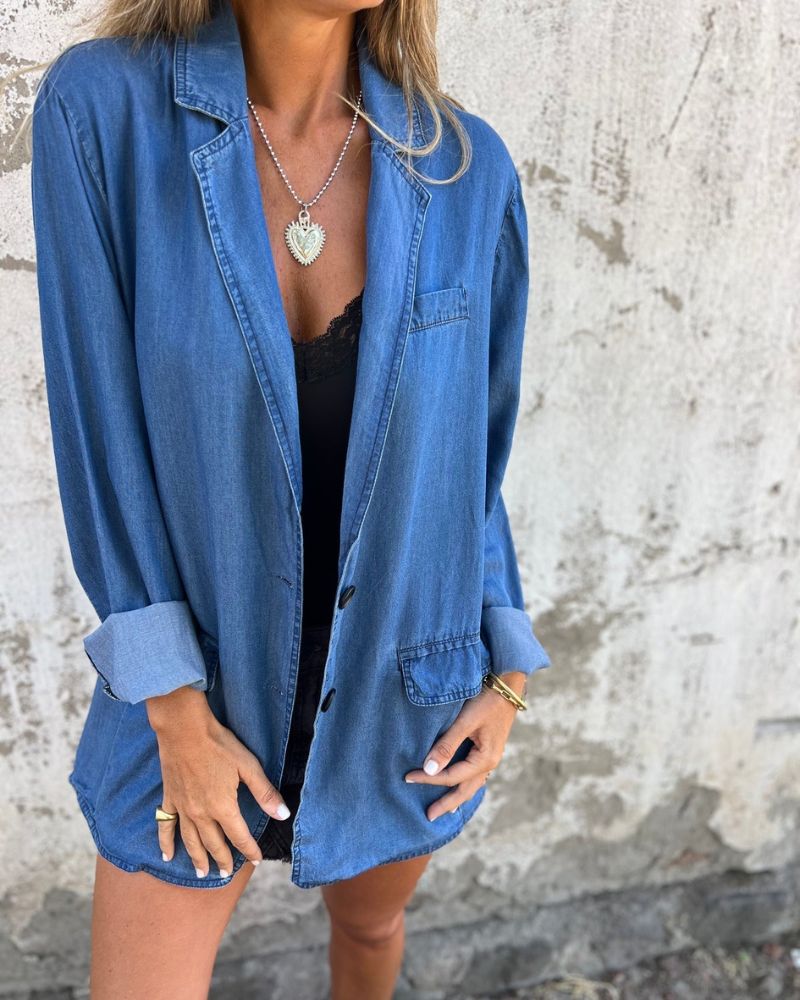 MIREIA - CASUAL DENIM BLAZER VEV39829