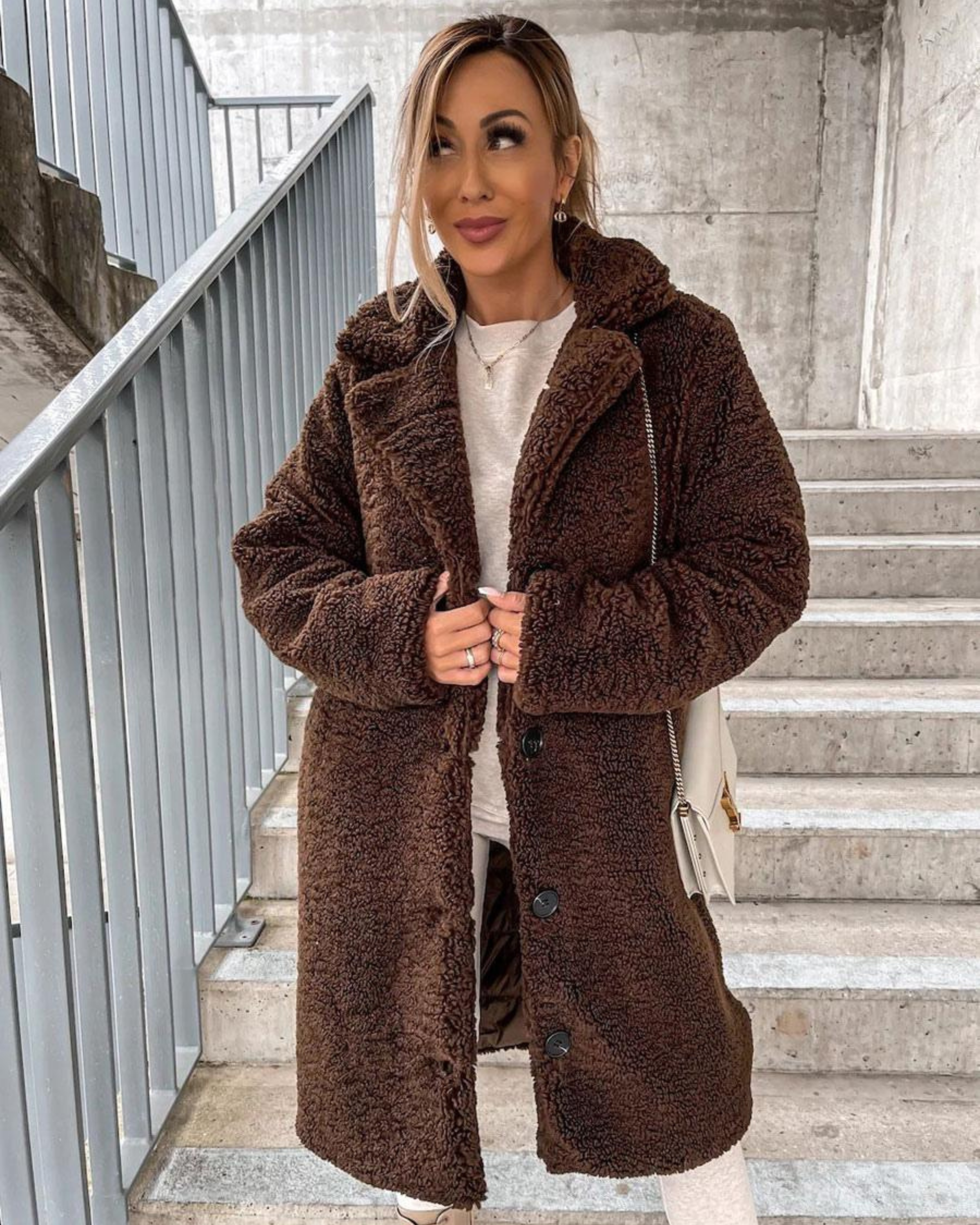 AROA - SUPREME SOFT TEDDY COAT #RSA10845