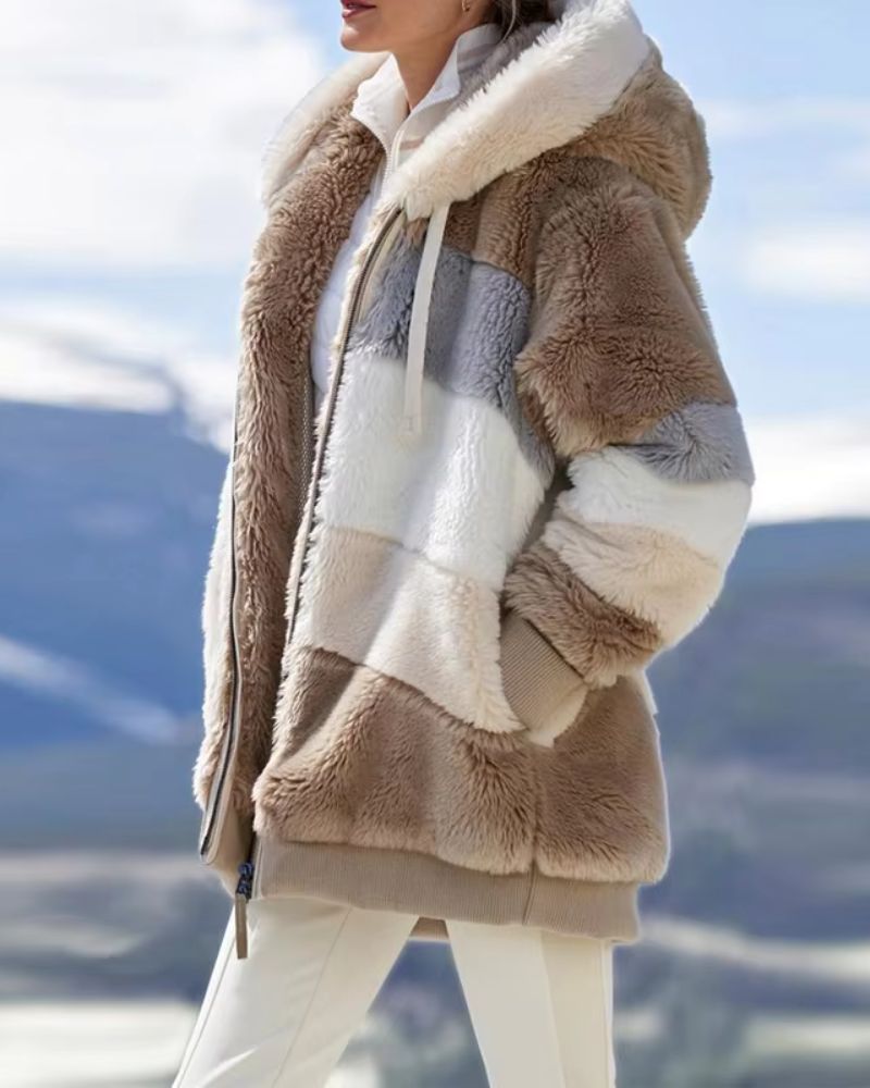 ZAIDA - STYLISH PLUSH COAT #NEO8454R
