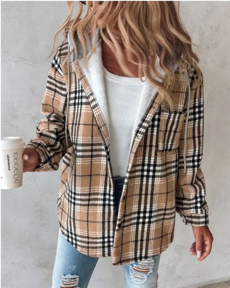 IMIRA - Soft Flannel Printed Jacket KAL4817