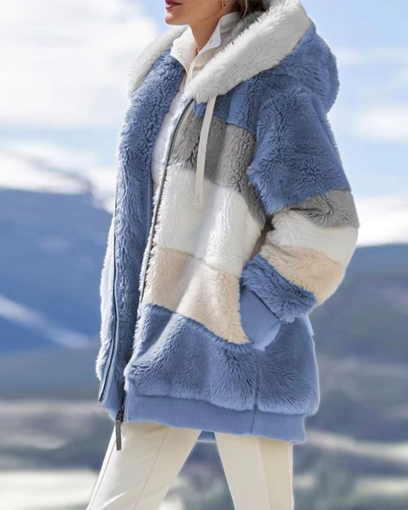 ZAIDA - STYLISH PLUSH COAT #NEO8454R