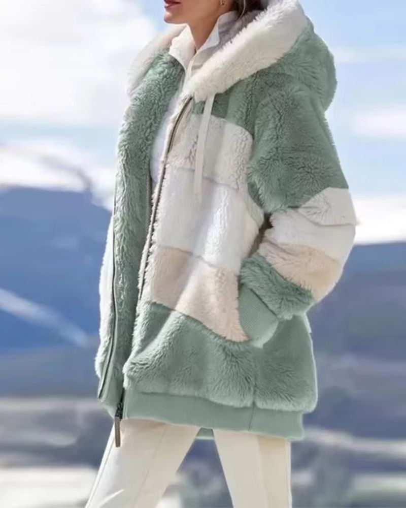 ZAIDA - STYLISH PLUSH COAT #NEO8454R