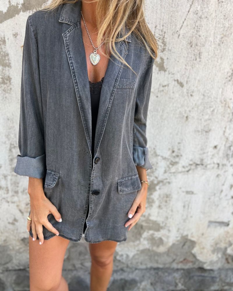 MIREIA - CASUAL DENIM BLAZER VEV39829