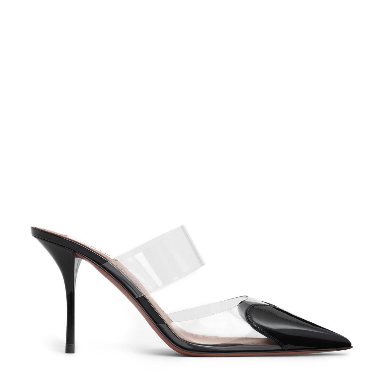 Alaia Pum Mule 10CM Black Patent Leather and PU