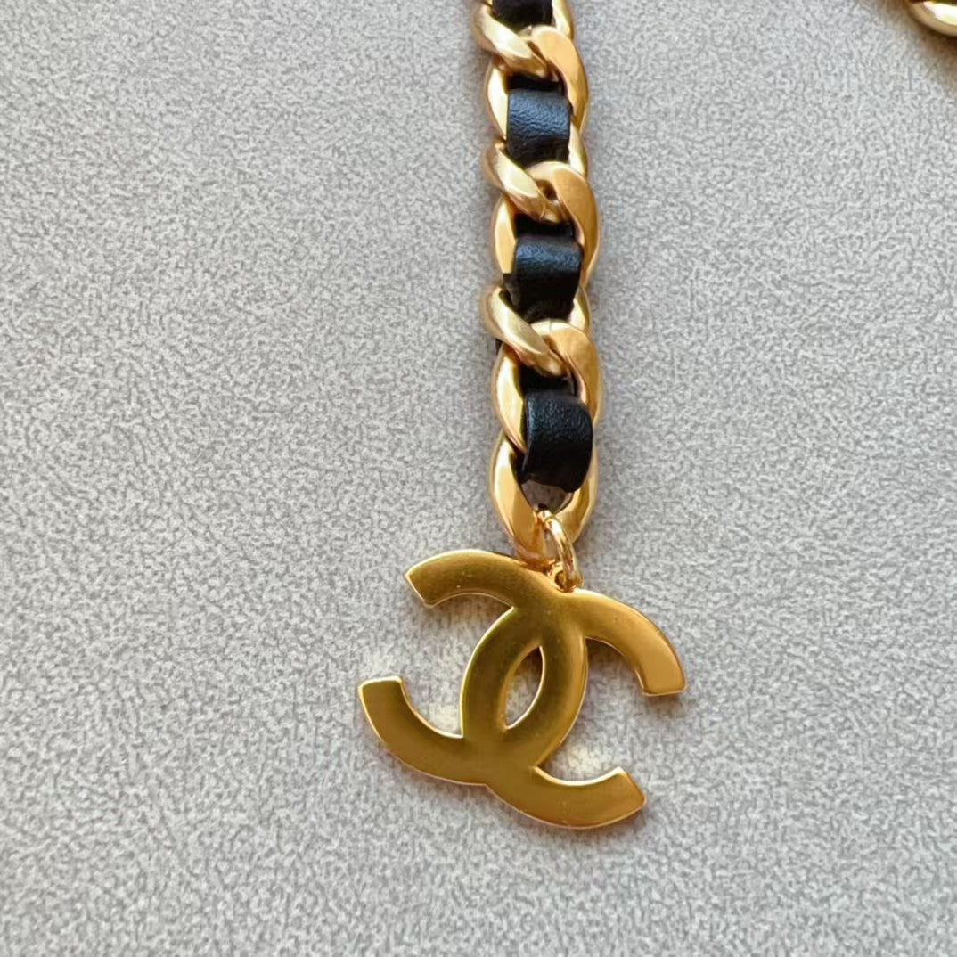 Chanel Chain Belt Metallic Leather