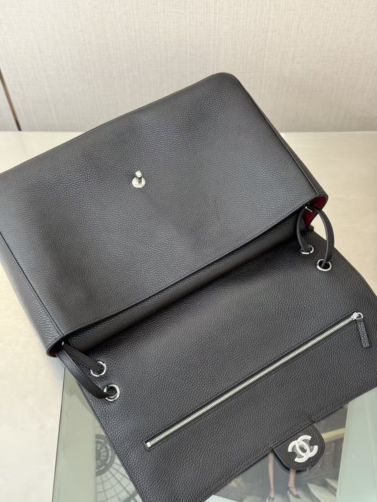 Chanel 2026 Maxi Flap Bag Black Calfskin