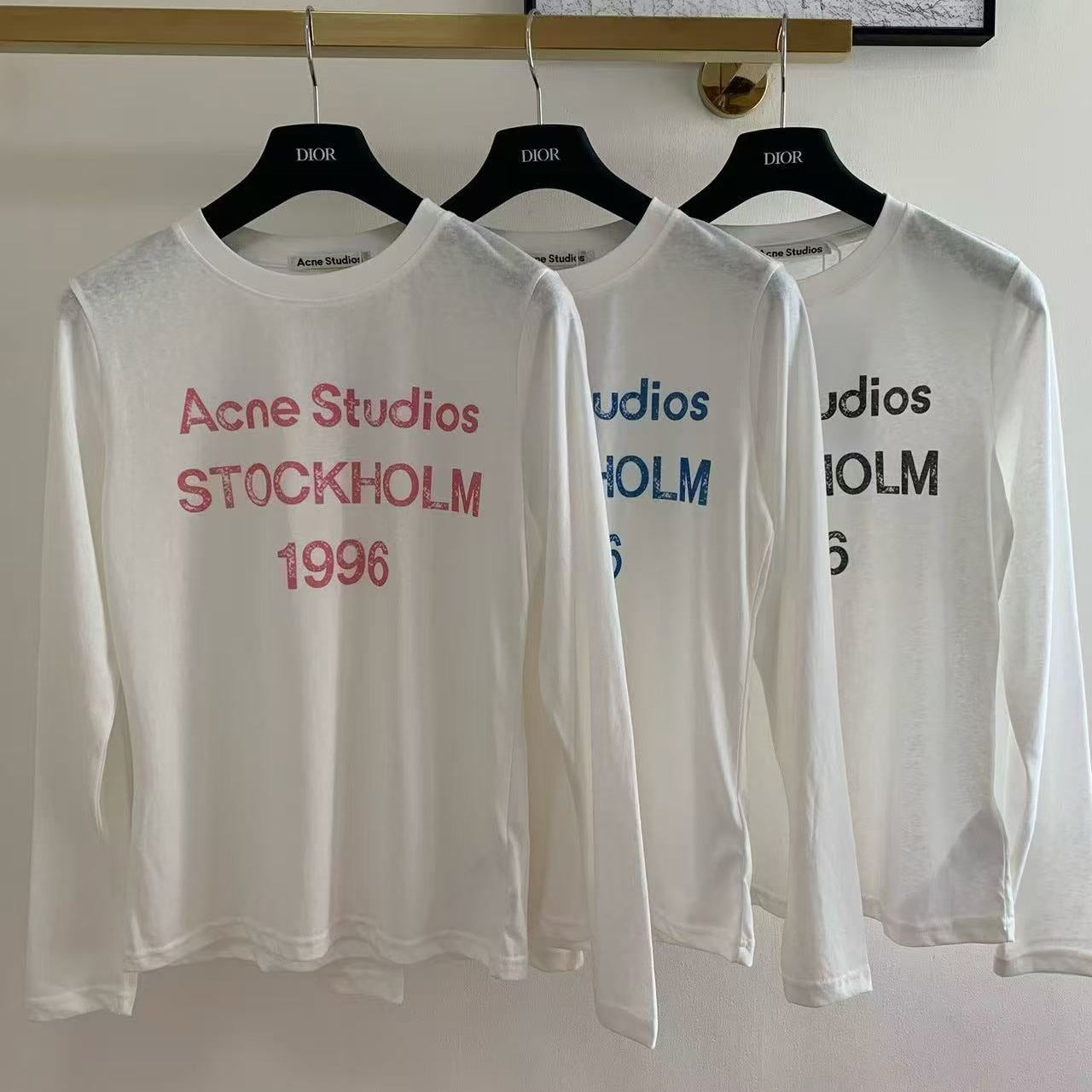Acne Studios 2026 Letter Print Shirt White Cotton