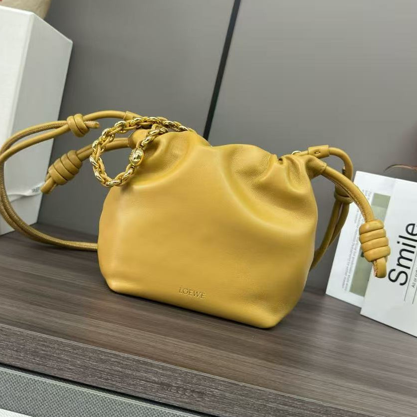 Loewe 2026 Flamenco Bag 23cm Yellow Calfskin
